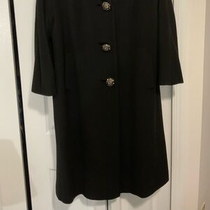Vintage 100 % Cashmere Black Dress Coat from Kaufman’s.